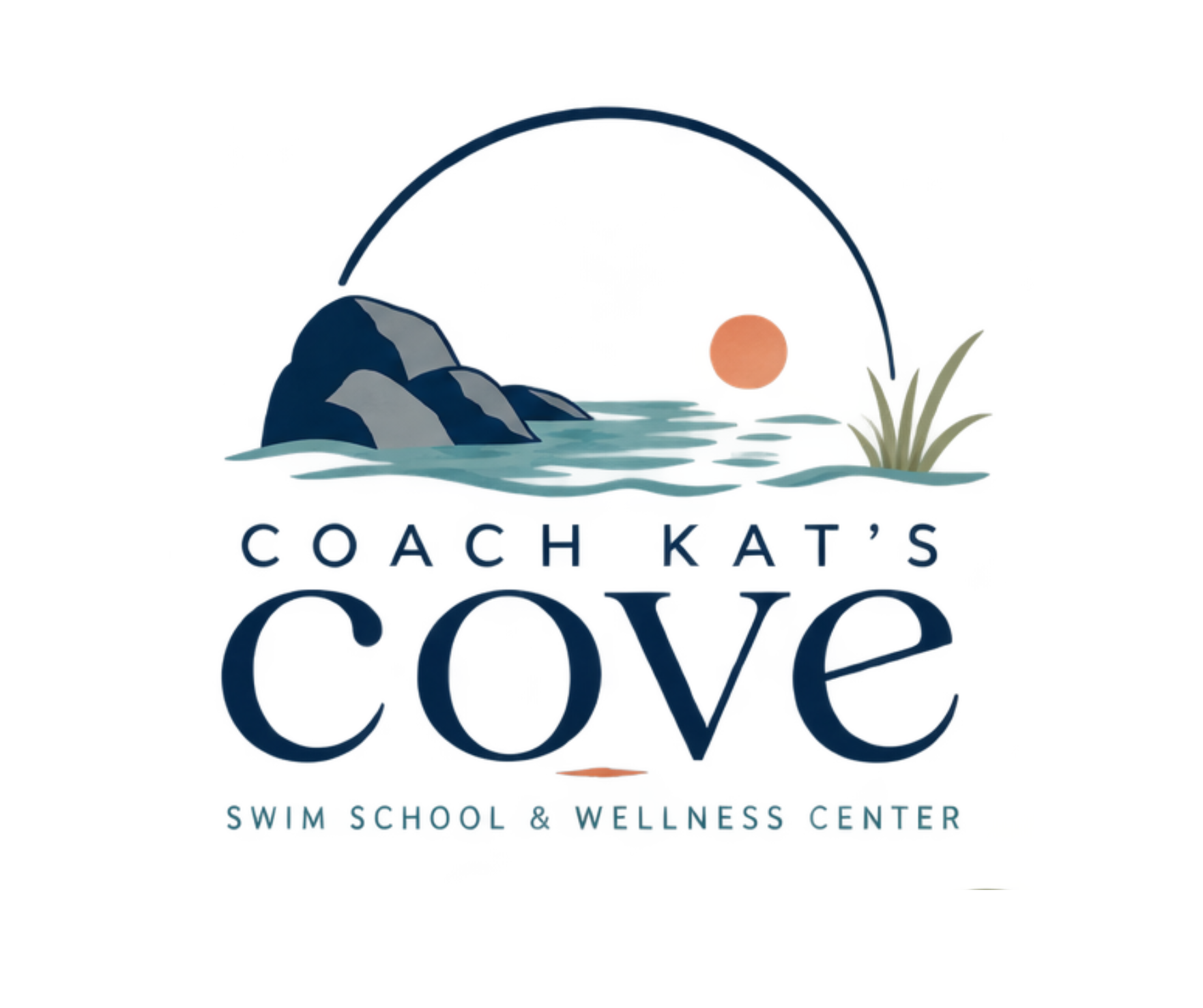 Logo says: Coach Kat's Cove: Swim School and Wellness Center